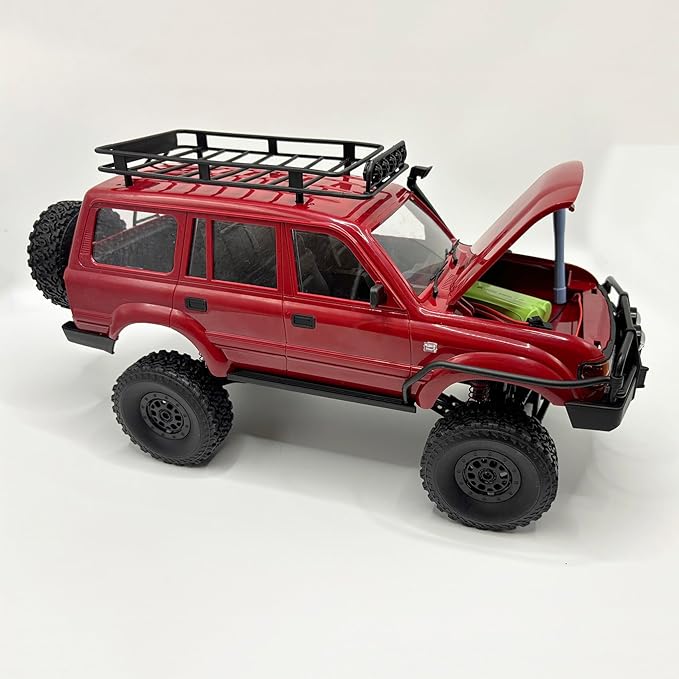 RC Rock Crawler 4x4 RC Truck WPL C54 1/16 RC Crawler RTR Remote Control Truck Off Road 2.4G All Terrain with Proportional Steering 260 Motor New Gearbox Upgraded Chasis and Shock