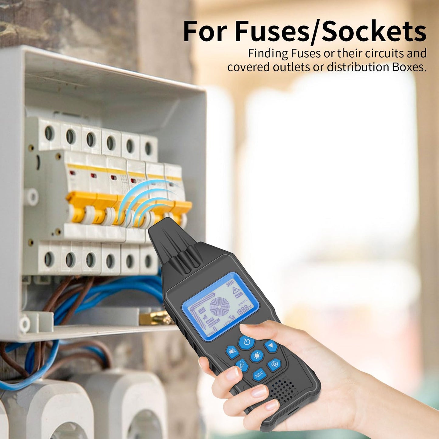 Underground Cable Tester & Circuit Breaker Finder – Professional Anti-Interference Wire Tracer for Buried Cable Locating & Broken Wire Detection