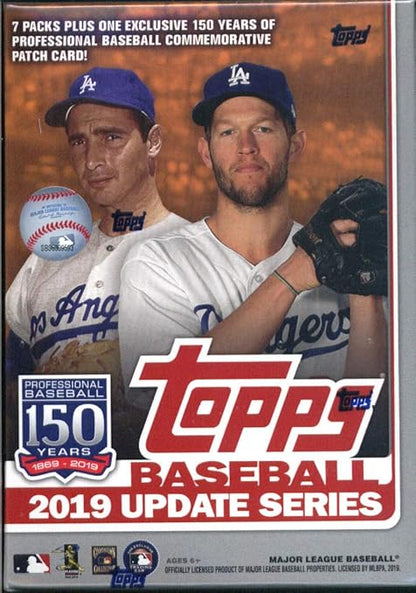 2019 Topps Update Baseball Blaster Box (7 Packs/14 Cards: 1 Hit 5 Inserts)