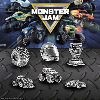 USAOPOLY Monopoly: Monster Jam | Buy Sell Trade Iconic Trucks Including Grave Digger Max-D El Toro Loco Dragon’s Breath Classic Monopoly Game Officially-Licensed Merchandise