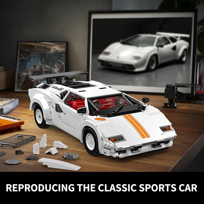 Mould King Classic Super Sports Car Building Blocks Kit MOC Racing Car Model Replica Building Set for Adults Collectible Set to Build for Kids Boys Girl 1349 Pieces