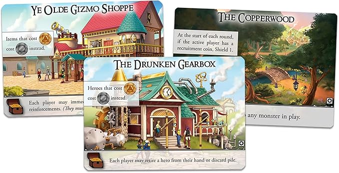 SlugFest Games: Battle for Greyport: Chaos in Copperforge Expansion - Cooperative Deckbuilding Game in The Red Dragon Inn World Ages 13+ 2-5 Players