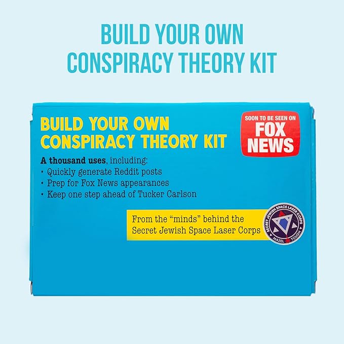 Build Your Own Conspiracy Theory Kit - Funny Fridge Magnet Word Games for Adults (451 Word Tiles)