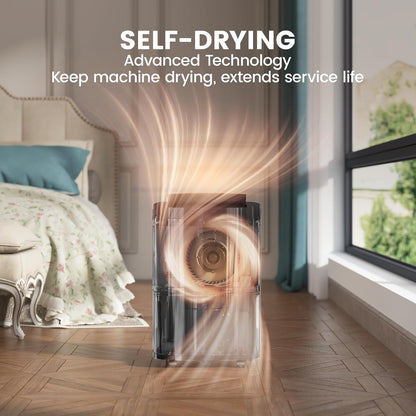 Kesnos 120 Pints 2025 Energy Star Dehumidifier for Home & Basement with Drain Hose, Ideal for Large Spaces up to 6,500 Sq. Ft., Featuring Auto Defrost & Self-Drying Function