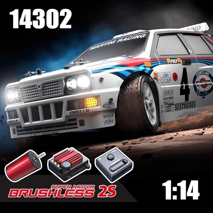 Mjx Hyper go 4x4 Brushless Rc Cars 14302 Hyper 4wd Rc Car All-Road RC Drift Car Brushless Scale 2.4G 4wd High Speed ElectricTerreneitor 4x4 Carros1/14 High Speed Rc Cars Drift for Adults…