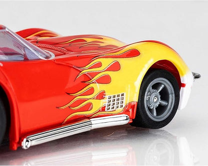 AFX 1970 Corvette Red/Yellow Wildfire HO Scale Slot Car