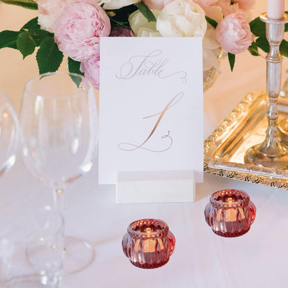Woho 12pcs Rose Gold Tea Lights Candle Holder for Wedding Party, Glass Tealight Candle Holder for Valentines Day Decor, Votive Candle Holders for Home Decor