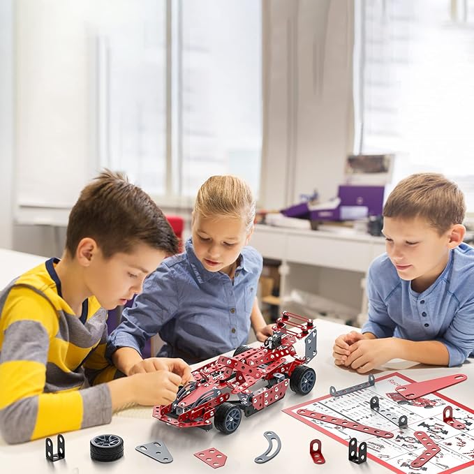 Lucky Doug Building Kit Model Car Set - STEM Project Building Toys for Kids Ages 8-12 Assembly Building Vehicle for Boys 8 9 10 11 Years Old