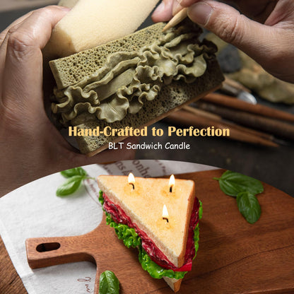 BLT Sandwich Realistic Food Scented Vegetable Wax Candle