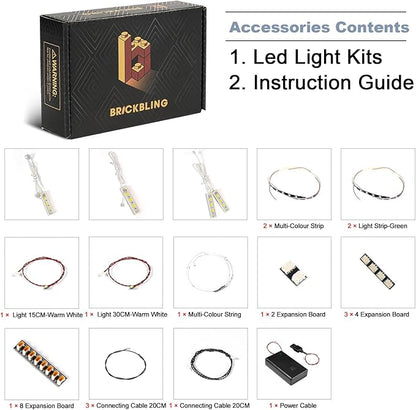 BrickBling LED Light Compatible with Lego The Botanical Garden Creative Lighting Kit Compatible with Lego 21353-No Bricks (Classic Version Light)