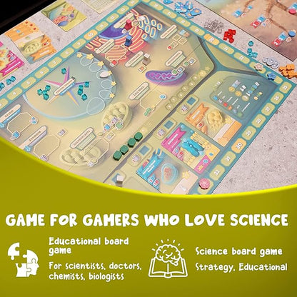 Cellulose: A Plant Cell Biology Game | Mensa Recommended Strategic &amp Entertaining Game to Learn Photosynthesis DNA &amp Biochemistry | Educational STEM Board Game for Families Students &amp Te
