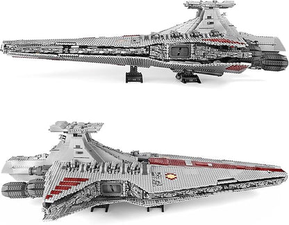 Mould King 21005 Super Star Destroyer Model Venator-Class Republic Attack Cruiser Building Toy 6685+Pcs Buildable Toy Model Gifts UCS Collection Awesome Building Kit for Boys Over 14+