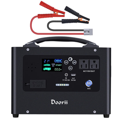 Doorii V10 10000A Car Jump Starter, Portable Power Station Backup Lithium Battery，12V/24V Heavy Duty Truck Jump Starter Battery Pack, Power Bank for Outdoors Camping Travel Hunting Blackout