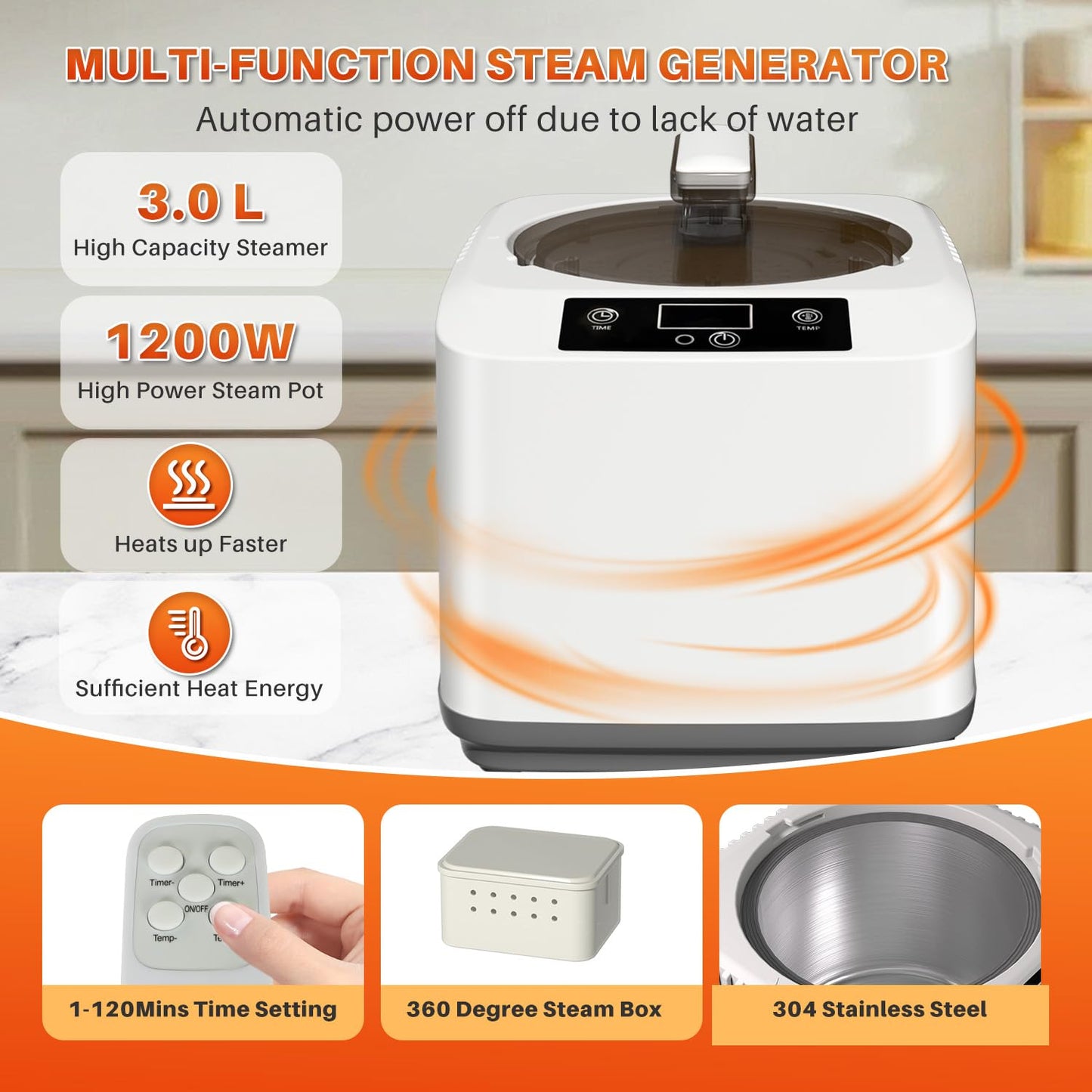 TOREAD Red Light Infrared Sauna with Red Light Therapy for Home,Portable Red Light Steam Sauna with 3L 1200W Steamer, Adjustable Temperature, Timer Setting, Remote Control, 35.4 * 35.4 * 63"