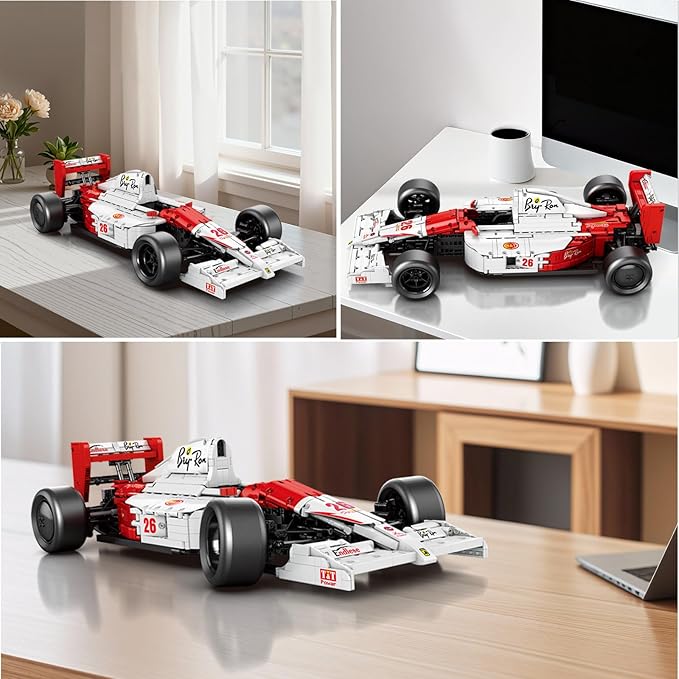 Reobrix F1 Cars Building Sets for Adults Technical MP4 Formula 1 Racing Car Model Kits 1:8 Scale Race Car Model Display for Home Office Decor Collectible Gifts for Adult F1 Fans (2800PCS)