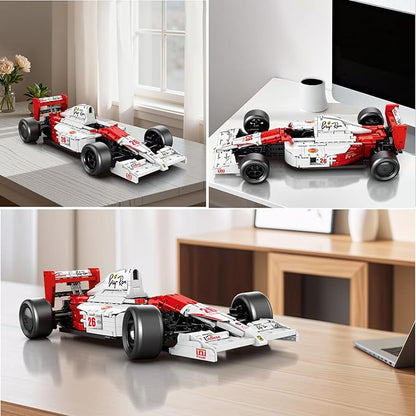 Reobrix F1 Cars Building Sets for Adults Technical MP4 Formula 1 Racing Car Model Kits 1:8 Scale Race Car Model Display for Home Office Decor Collectible Gifts for Adult F1 Fans (2800PCS)