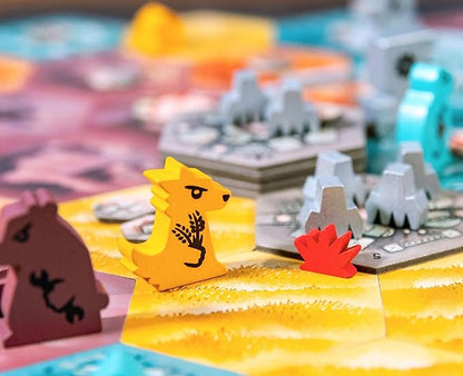Outlandish Games: Defenders of The Wild - Fantasy Area Control Board Game Card Driven Co-Op Game of Animals Against Machines Age 14+ 1-4 Players