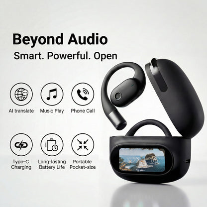 NAMYVERA AI Translation Earbuds Real Time 80H Playtime 164 Language Translator Earbuds Audifonos Traductores Wireless Bluetooth Headphones for Global Travel Business Meeting Learning