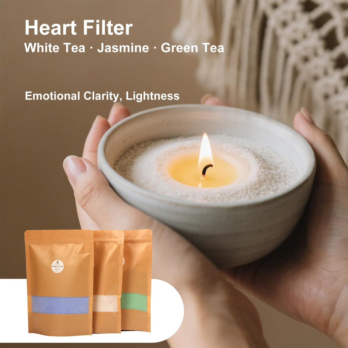 CandHeal Pearled Candle Sand Kit,3.3 lb Scented Candle Sand with Wicks,DIY Candle Making Kit