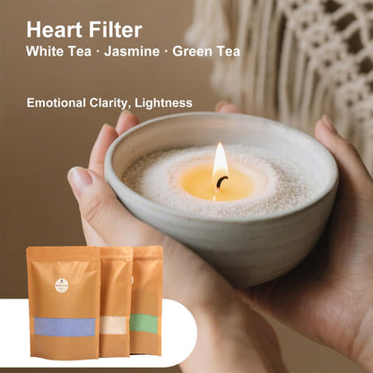 CandHeal Pearled Candle Sand Kit,3.3 lb Scented Candle Sand with Wicks,DIY Candle Making Kit