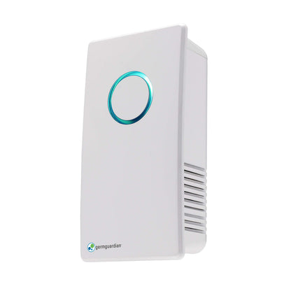 Germ Guardian GG1100W 7” Pluggable Small Air Purifier, Small Room Wall Air Sanitizer, Freshens Air, UV-C Light Kills Germs, Reduces Odors from Pets, Cooking, Mold, GermGuardian, 1-Yr Wty (White)