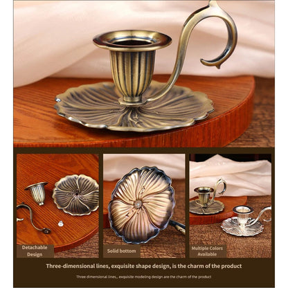Retro Metal Taper Candlestick Holders for Wedding Christmas Table Centerpiece Decor Home Decors Centerpieces for Table