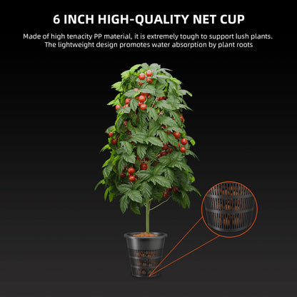 Spider Farmer DWC Hydroponics Grow System with 7-Gallon Deep Water Culture, New Triangular Cover Design, Recirculating Drip Garden System with Top Drip Kit, 8W Air Pump, 2 Buckets