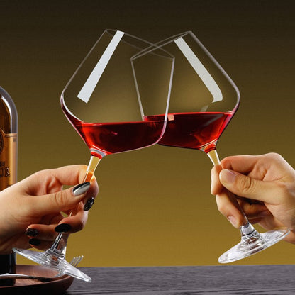 PARACITY Wine Glasses, christmas gift, Clear Glass, Long Stem Wine Glass for Red and White Wine - 10 OZ (Set of 2) (2, 16, Fluid Ounces)