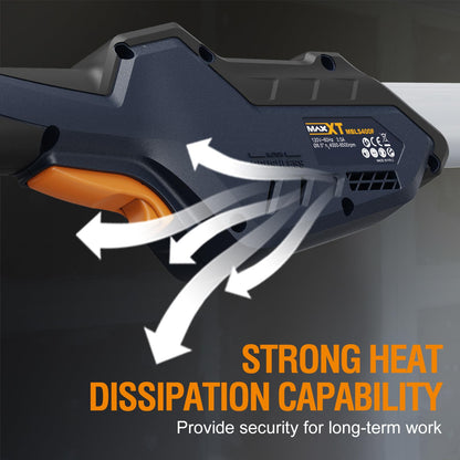 MAXXT 4mm Random Orbital Drywall Sander, Brushless 400W 3.5A Foldable Electric Wall Sander, Sander Tool with 1&2 Modes Suction Switching, Memory Variable Speed, 180° Flex Head, LED Light, Carry Bag
