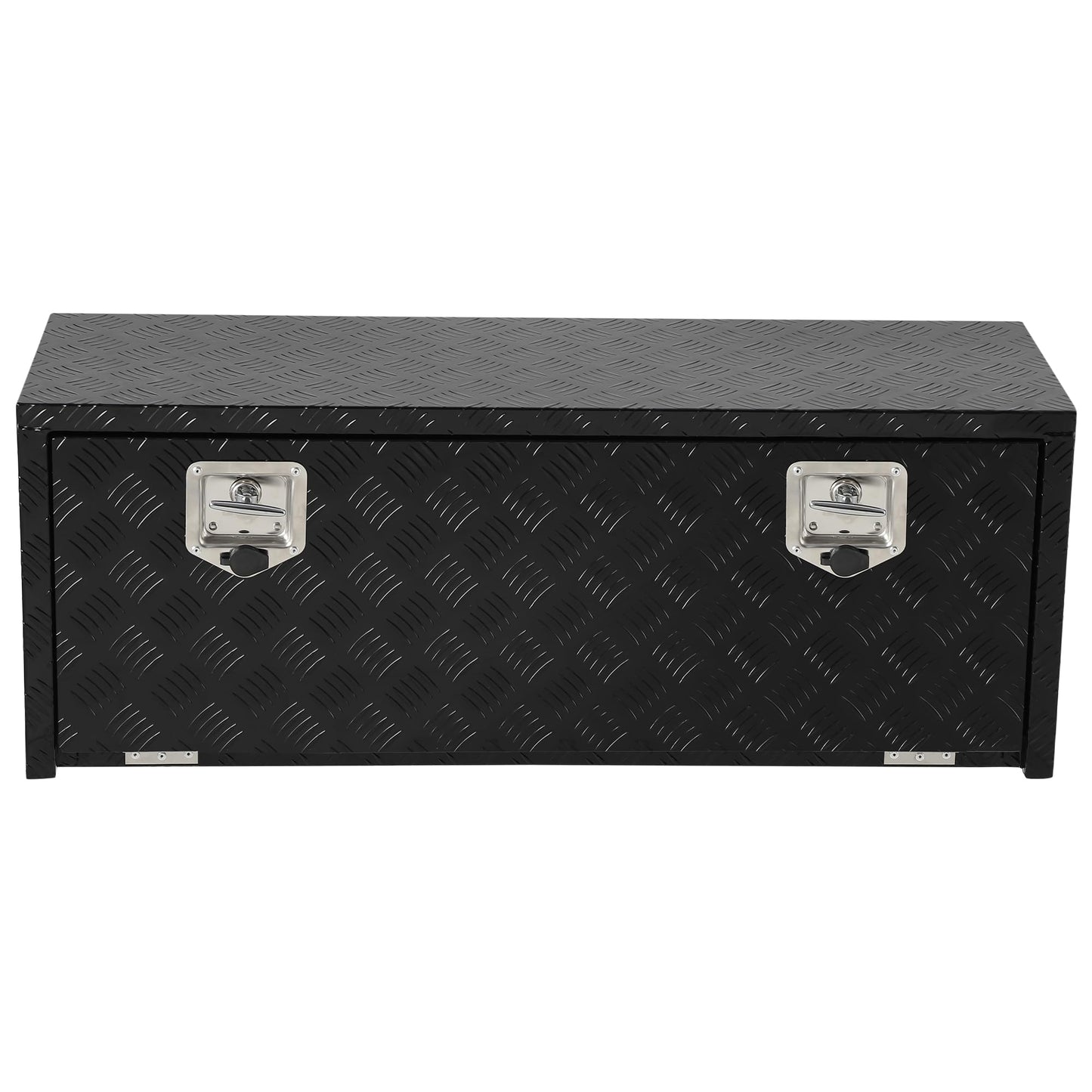 GarveeTech 30 Inch Underbody Truck Tool Box Aluminum for Pickup RV Toolbox Truck Bed Toolboxes Heavy Duty Waterproof Trailer Tool Box with Lock (Black, 36 x 18 x 18)