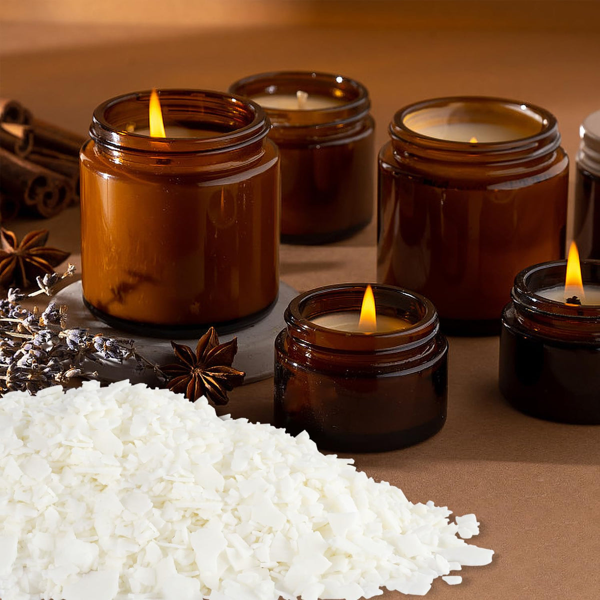 Wfmolcand Natural Soy Wax for Candle Making 20 lb Bag, Soy Wax Flakes,DIY Candle
