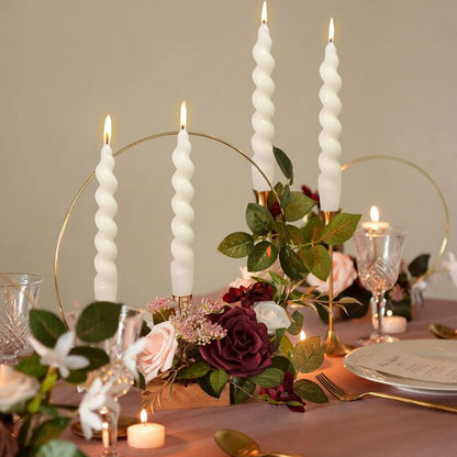 Spiral Taper Candle Twist Candles Dinner Candles Unscented Candle Stick Elegant Design for Home Décor Weddings Party Festive Seasons Holiday