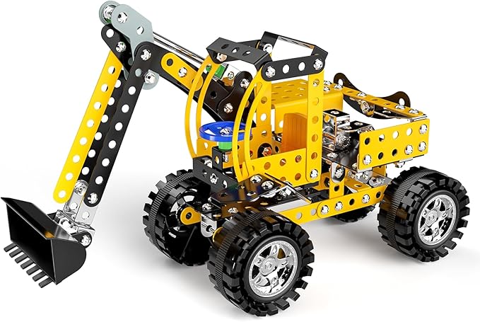 Lucky Doug Stem Building Projects Toys for Kids Boys 8 9 10 11 12 Year Old Metal Building Construction Model kit Building Blocks DIY Toy