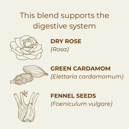 Kappah Organic Fennel Tea Bags and Powder Sachets - Supports Digestion and Reduces Bloating - Caffeine Free Stomach Ease Herbal Tea - Real Ground Herbs - No Fillers