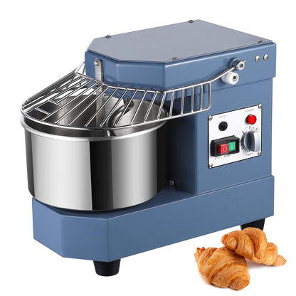 PioneerWorks Commercial Dough Mixer, 8Qt Capacity, 450W Dual Rotating Dough Kneading Machine with Stainless Steel Bowl, Safety Shield,110V for Restaurant, Bakeries,Pizzeria