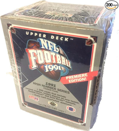 Upper Deck 1991 NFL Football High Number Series Box