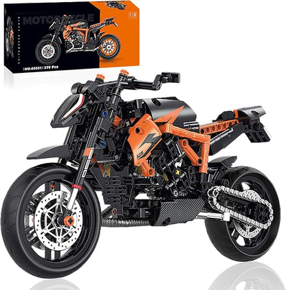 HIGH GODO Technic Motorcycle Building Set 1:8 MOC Motorcycle Model Kit for Adults Build and Display Ideas Cool Toys Gift for Teens Adults 14+ (579PCS)