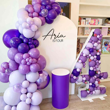 PartyWoo Lavender Balloons - 50 Pcs Mini 5-Inch Light Purple Latex Balloons for Events & Celebrations