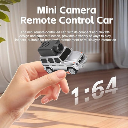 WLtoys Mini RC Car 1:64 Scale FPV RC Drift Car with 720P HD Camera 2.4GHz WiFi App Control with Gyro Mini Racing Toys for Teens and Adults (Sliver)