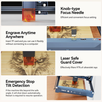 WAINLUX X2 Infrared Laser Engraver for Metal and Plastic, 1064nm 1000mW APP Control Laser Engraving Machine for Jewelry Makers, Small Business and DIY Projects, Class 1