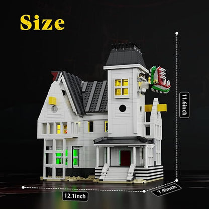 Horror Movie Beetle House Halloween Building Blocks Set Betelgeuse Sandworm Monster Lydia Deetz Toys Compatible with Lego Creative Birthday Decor Gift for Film Fans 18+ Adult (1851pcs)