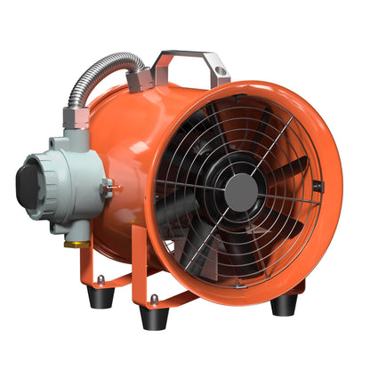 FICBXRA 10 Inch Explosion Proof Fan Portable Utility Blower Extractor Fan 350W/2.6A 1840CFM Industrial High Velocity Ventilator for Exhausting & Ventilating