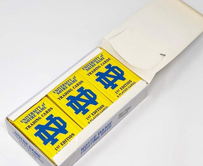 1990 Notre Dame Fighting Irish 1st Edition Trading Cards in Store Display Box - 36 Count Packs (288 Total Cards)