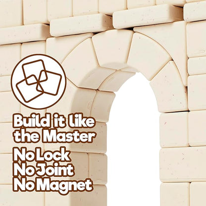 Taksa Toys Ancient Roman Arch Stem Toys Premium Educational Stackable Building Blocks for Kids Ages 7 8 9 10+ Years Old Indoor Architectural Kit Construction Games Montessori Children Toys 69 Pcs
