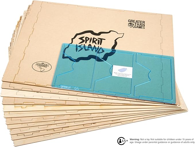 The Broken Token Game Organizer Compatible with Spirit Island - Wooden Game Organizing Box with Multiple Trays