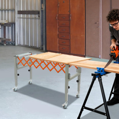 Adjustable Roller Conveyor 110LBS Telescopic Conveyor Roller Table with Scale Display & 2 Hooks Length 18'' to 51'' Height 20'' to 32'' Flexible Folding Turning Conveyor Belt 17'' Wide Conveyor Roller