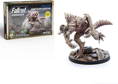 Modiphius Entertainment Ltd Fallout Wasteland Warfare: Enclave-Domesticated Deathclaw - 1 Miniature 32mm Unpainted Figure Captial Wave RPG