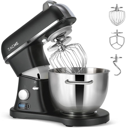 8.4QT Commercial Stand Mixer 800W with Aluminum Die Casting Meets the Standard of NSF/ANSI 8-2023, Mixers Kitchen Electric Stand Mixer with Stainless Steel 8L Bowl, Dough Hook, Whisk and Beater, Black