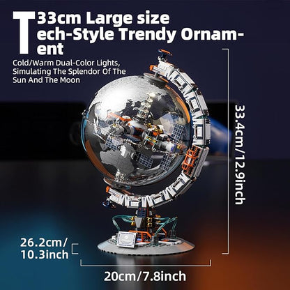 Space Station Globe Building Set for Students 360° Rotatable Educational Toys for Science Experiments with Dual Illumination Modes 21332 STEM Toys Gift for Teens 8-14 Years (657 Pieces)