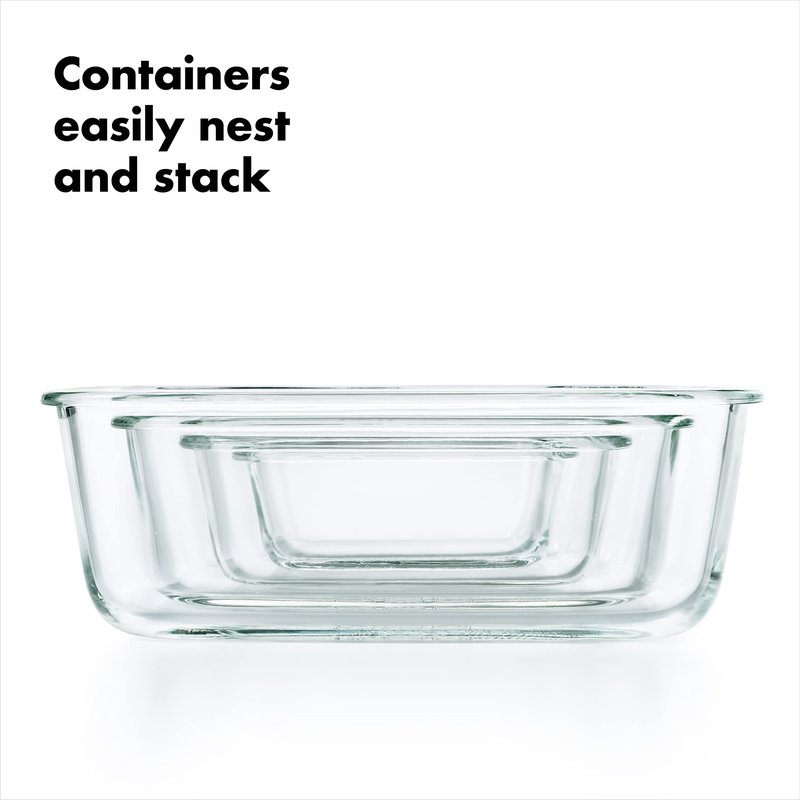 OXO Good Grips 16 Piece Glass Smart Seal Airtight Everyday Container Set